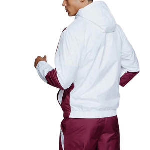 Oferta Caliente: Conjunto Cortavientos Personalizado de Alta Calidad para Hombre - Chaqueta con Cremallera y Pantalón Jogger a Rayas - Product Image 4