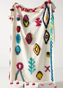 Manta de invierno Jacquard de algodón 100%, manta tejida bordada con mechones para decoración del hogar, sala de estar, venta al por mayor - Product Image 5