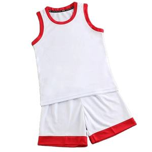 Quality <b>Crafts</b> Co. Customizable Orange Kids Basketball Jersey <b>Sets</b> Sport Kit Breathable Shirts Shorts Suit Boys <b>Girls</b> Model - Product Image 3