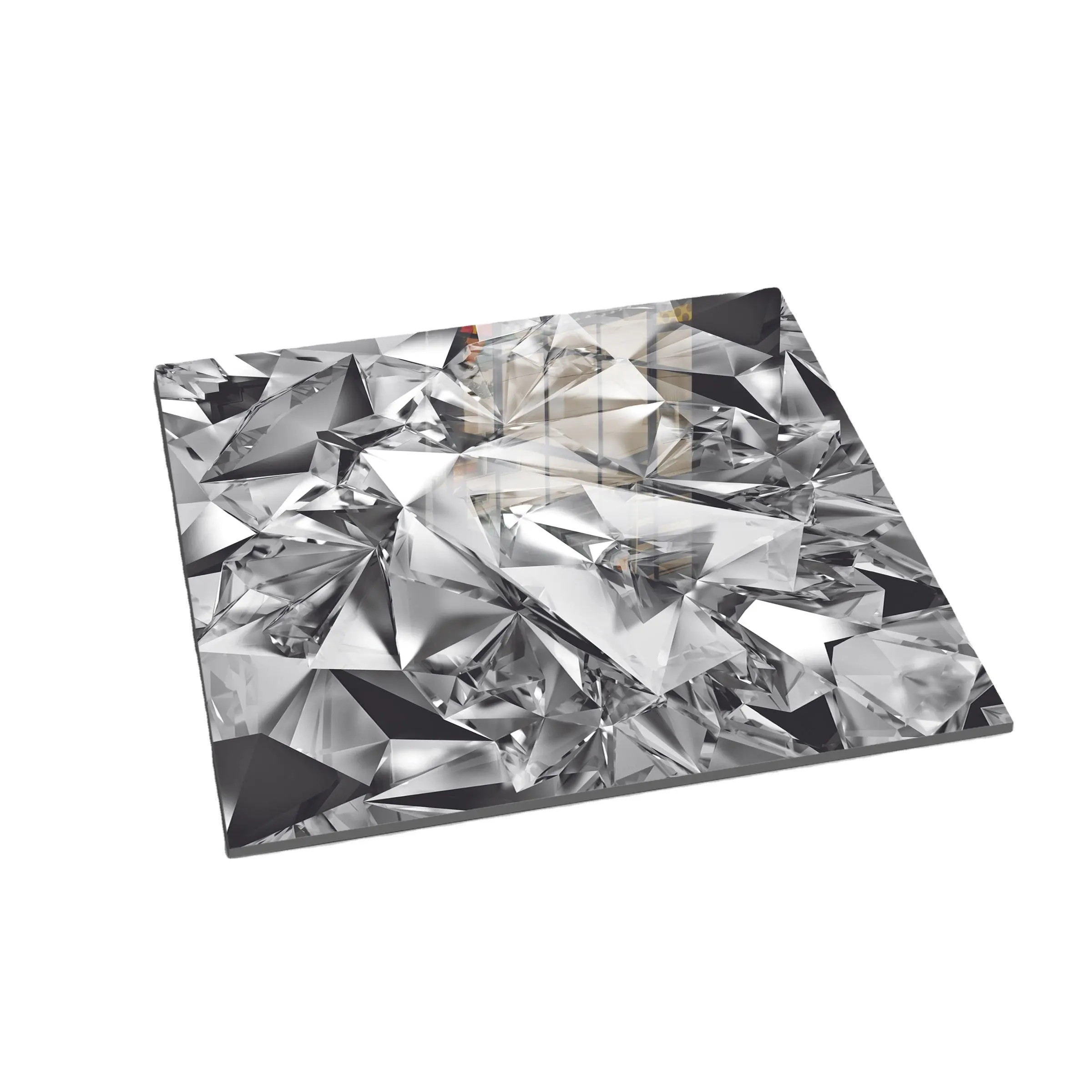 Decorazione argento antico prezzo basso colore argento efficace 3 D progetta piastrelle per pavimenti in gres porcellanato per l'edilizia