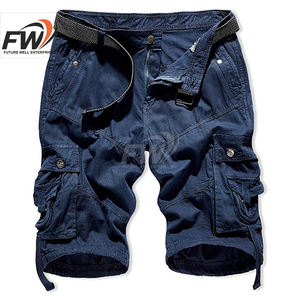 กางเกงขาสั้นหนังลายพรางทหารทรงคาร์โก้เอวสูงแบบซิป รุ่นใหม่จาก High Street - แบรนด์ส่วนตัว - Product Image 1