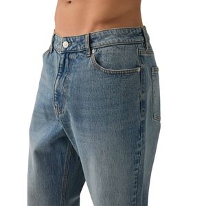 Jeans de Mezclilla Premium al por Mayor, Personalizados, Estilo Desgastado, Pierna Ancha, Cintura Alta, Corte Regular, Casual Elegante, Transpirables y a la Moda - Product Image 4