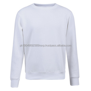 Sudadera lisa de algodón con cuello redondo bordado de poliéster de alta calidad personalizada, talla XL, sudaderas con capucha de lana para hombres y mujeresDDP envío - Product Image 2
