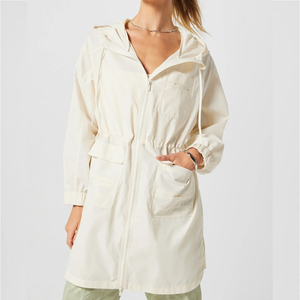 2026 Best <b>Lightweight</b> Women's Autumn Windbreaker <b>Jacket</b> Custom Design Waterproof Polyester/Nylon Stand Collar Knitted - Product Image 4