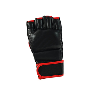 High Quality Custom Logo PU Leather MMA Gloves <b>Open</b> Palm for Closure for MMA Gym Training and Sparring - Product Image 3
