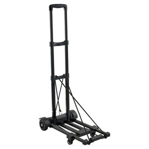Carrello Pieghevole a 4 Ruote con Capacità di Carico di 131 kg, Carrello per Bagagli Richiudibile con 2 Corde Elastiche e Base Espandibile - Product Image 5