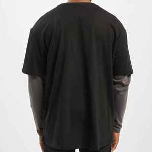 Camisetas de Doble Capa para Hombre Hechas a Medida de Alta Calidad, Ropa de Verano, Color Personalizado, 100% Algodón, Camiseta de Doble Capa para Hombre - Product Image 4