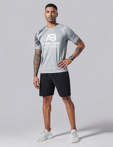 Camiseta de Manga Corta Casual para Hombre, Marca AMY, 100% Algodón, Bordado Frontal, Corte Regular, Transpirable, Personalizable con Logotipo, Venta al Por Mayor - Product Image 5