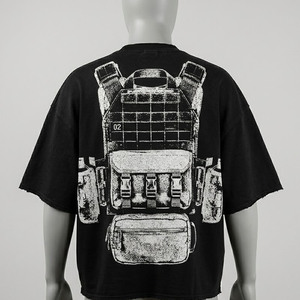 T-shirt surdimensionné personnalisé en sérigraphie, nouvelle tendance, tissu en coton de qualité supérieure, impression premium, unisexe. - Product Image 6