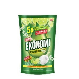 Best Price Ekonomi Dishwashing Detergent Power <b>Liquid</b> Lime Scent 780ml - Product Image 3