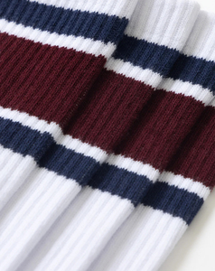 Chaussettes d'hiver pour hommes en tricot de qualité supérieure, confortables, durables, respirantes, blanches, avec broderie machine, en spandex/coton - Product Image 4