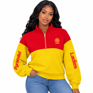 เสื้อสเวตเตอร์คอเต่าแบบซิป ¼ ตัวสำหรับผู้หญิง แบรนด์ NSPDK รุ่น Quarter Zip Pullover สวมใส่สบายๆ - Product Image 1