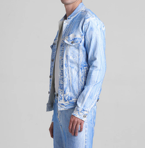 New Men Casual Denim <b>Acid</b> Washed <b>Drop</b> Shoulder Oversized Premium Quality Quick Dry Breathable Shorts Set Summer - Product Image 3