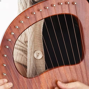 Lyre harpe de qualité supérieure, 16 cordes, en bois, instrument de musique, nouveau design, lyre harpe à faible MOQ - Product Image 5