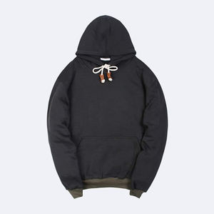 Sweat à capuche décontracté d'hiver pour homme, vintage, délavé à l'acide, en molleton épais 430g, 100% coton, à carreaux, respirant - Product Image 5