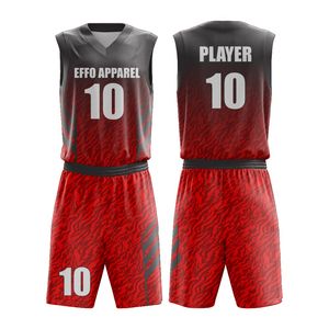Uniforme de Baloncesto Sublimado EFFO APPAREL, Conjunto sin Mangas con Cuello en V, Absorbente de Humedad, Estampado Azul, Ropa Deportiva Unisex para Adultos - Product Image 1