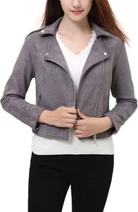 Veste Moto Courte Décontractée en Similicuir Tressé pour Femme, Collection Automne, Qualité Supérieure, avec Fourrure de Renard et Fermeture Éclair, OEM - Product Image 3