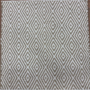 Modern Geometric <b>Jute</b> Area <b>Rug</b> Rectangle Flat Weave Non-Slip <b>Jute</b> Backing Living Room Decor Beige <b>White</b> Pattern - Product Image 3