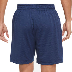 Pantalones Cortos Bermuda de Malla Transpirable Azul Marino Sólido para Hombre, Cintura Elástica, Ropa Deportiva Informal - Product Image 3