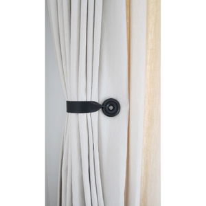Attaches de rideaux en métal courbé argenté avec embouts en forme d'abeille, design moderne, finition antirouille, pour accessoires de décoration de fenêtres - Product Image 3