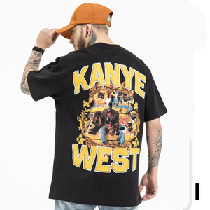 Wholesale Premium Quality Customised Dtg Printed T <b>Shirt</b> Low Price Oversized Men's Down Shoulder New Design Screen Printed <b>Shirt</b> - Product Image 5