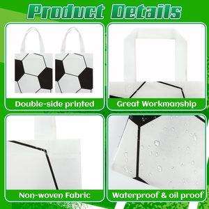 Bolsa de Lona para Fútbol con Diseño Personalizado, Bolsa de Transporte Ecológica Reutilizable para Compras, Gimnasio y Viajes - Product Image 2