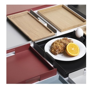 Plateaux en bois de qualité supérieure multi-teintes Élégant Abordable Designer de qualité supérieure Grossiste de plateaux ronds en bois de haute qualité Fabricant - Product Image 1