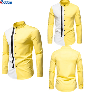 Camisa Casual de Hombre, Nuevo Estilo, Tejido Transpirable y Suave, Cuello Alto, Colores de Moda, Manga Larga, Precio Razonable - Product Image 3