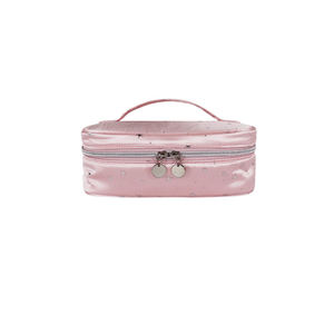 Wholesale Sophisticated Dot Pattern TPU Multi-Function Cosmetic <b>Bag</b> Dreamy Stars Fashionable <b>String</b> Closure Makeup Organizer - Product Image 3