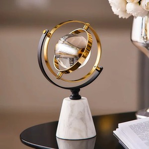 Glass And Marble Globe <b>Table</b> Decor Used For <b>Study</b> Room And Library Styling And Gift Item For Students And Teachers From India - Product Image 4