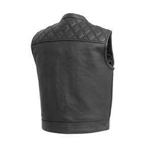 High Quality Genuine <b>Leather</b> Biker Vest Men’s Modern Motorcycle <b>Sleeveless</b> <b>Jacket</b> with Premium Stitching Wholesale Supplier - Product Image 2