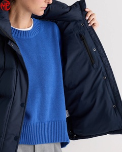 <b>Women's</b> Hooded Puffer Vest Waterproof Alternative Winter <b>Waistcoat</b> Lightweight Outerwear Custom Logo <b>Women</b> Padded Bubble Vest - Product Image 2