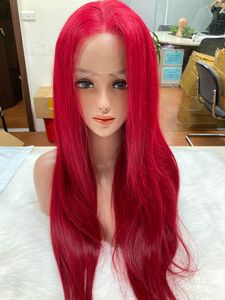 วิกผมตรงลูกไม้13x4 HD ด้านหน้ามีความหนาแน่น180% สีแดงสวยคลื่นลึกของคนบราซิลขายส่งเป็นสินค้าของคนอื่นมาขาย - Product Image 4