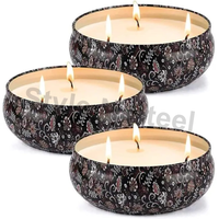 Bougie en bol, bougies chauffe-plat parfumées pour Noël, Pâques, anniversaire, Saint-Valentin et les célébrations de Diwali