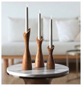 UNIVERSAL OVERSEAS UO-WCS-0011 <b>Large</b> Modern Art Unique Wooden <b>Candle</b> Stand Handmade Pillar Holder Custom Design for Home - Product Image 4