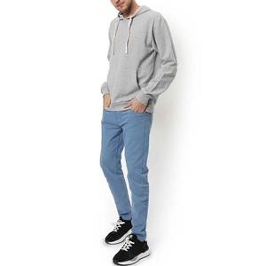 Sudadera con Capucha para Hombre, Color Gris Jaspeado, Corte Regular, Felpa Transpirable, Ecológica, con Estampado Personalizado, 100% Algodón, Hombros Caídos - Product Image 3