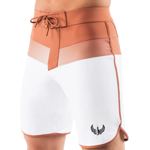 Shorts de bain pour hommes, blanc pêche, à séchage rapide, avec cordon de serrage, pour la plage, les sports nautiques, vêtements décontractés - Product Image 3