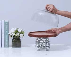 Frutero de Metal Dorado de Primera Calidad con Patrón de Hojas, Bandeja Decorativa para Servir, Centro de Mesa para Decoración de Mesa de Comedor y Fiestas - Product Image 2