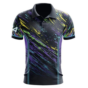 Camiseta Polo Personalizada para Hombre, Manga Corta, Secado Rápido, Diseño Deportivo, Impresión Digital, Logotipo en la Manga Izquierda - Product Image 3