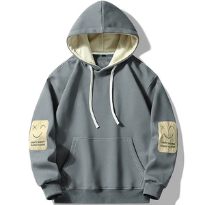 Sudadera con capucha de forro polar personalizada al por mayor con bordado y estampado en relieve para hombre, sudaderas con capucha y sudaderas de alta calidad para hombre - Product Image 1