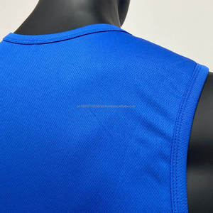 Chaleco Deportivo Transpirable de Secado Rápido y Ecológico, con Cuello Alto, para Gimnasio y Fisicoculturismo, con Etiquetas de Diseño Personalizado para Hombre - Product Image 3