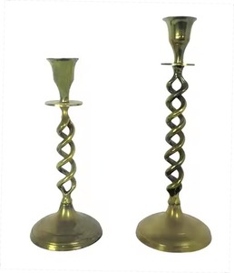 Polished Metal Candle Stand Decorative Candle Holder Home Living Room <b>Table</b> Decor Wedding Decoration Accent - Product Image 5
