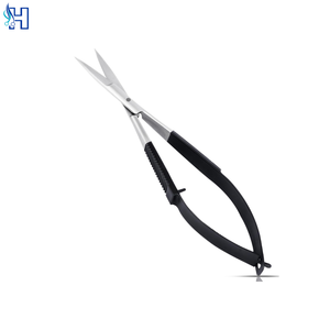 Premium Salon Quality Spring Nail <b>Scissors</b> Stainless Steel Curved Sharp Precision Cuticle Trimmer Simple Foldable Steel Handle - Product Image 5