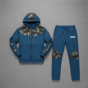 Conjunto Deportivo Personalizado para Hombre, Chaqueta con Cierre y Paneles en Contraste, Pantalones Jogger Ligeros, Venta al Por Mayor OEM, Ropa Deportiva, Chaquetas para Hombre - Product Image 6