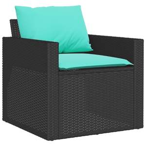 Set di Divani da Giardino Nero e Blu - Product Image 3