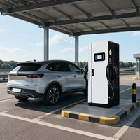 Nuevo Cargador Rápido para Vehículos Eléctricos DC de 160kW CCS2 con Doble Conector, Estación de Carga para Uso Comercial