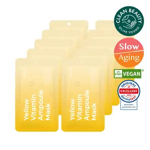 Mascarilla de ampolla de vitamina amarilla Freemay 10P Mascarillas faciales de buena calidad - Product Image 1