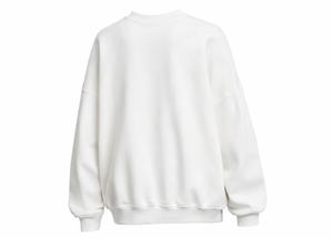 Sudadera con capucha oversize para mujer con diseño personalizado, estilo casual de invierno, mangas raglán, bordado floral y estampado tejido. - Product Image 2