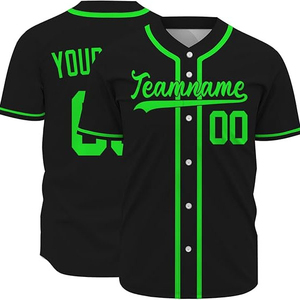 2026 Factory Wholesale Team Men's Baseball Jersey Uniform Custom Printed Breathable 100% Polyester Custom Color & Logo - Product Image 4