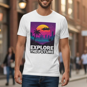Camiseta Gráfica Casual para Hombre, Corte Regular, 100% Algodón Orgánico, Impresión Serigráfica, Transpirable, Secado Rápido, Tejido Sostenible de 180g - Product Image 6